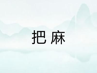 把麻 把麻