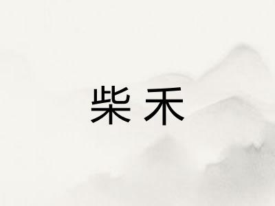柴禾 柴禾