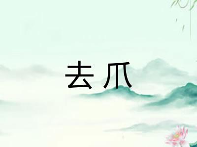 去爪