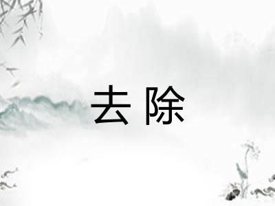 去除