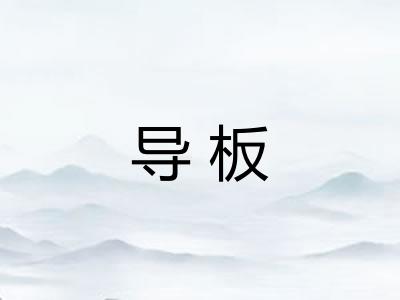 导板