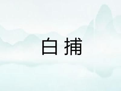 白捕