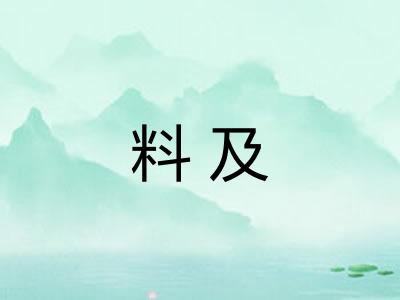 料及