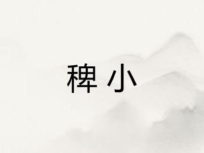 稗小 稗小