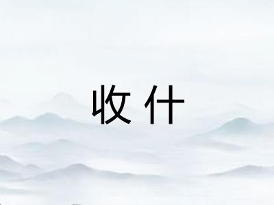 收什 收什