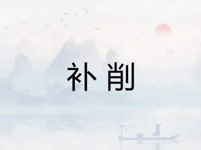 补削