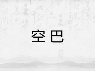 空巴 空巴