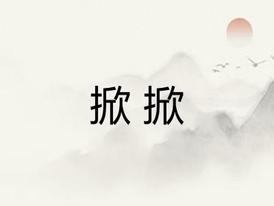 掀掀