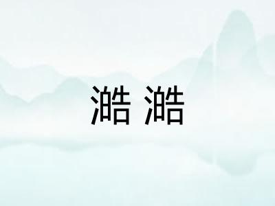 澔澔