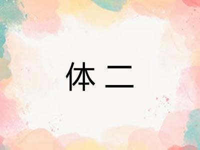 体二