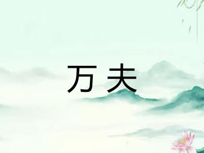 万夫