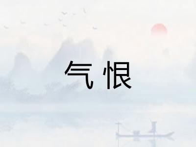 气恨