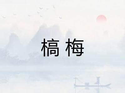 槁梅 槁梅