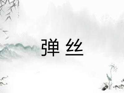 弹丝