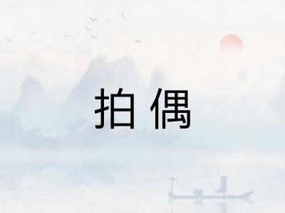 拍偶 拍偶