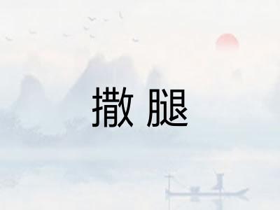 撒腿 撒腿