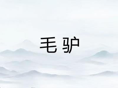 毛驴