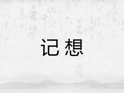 记想