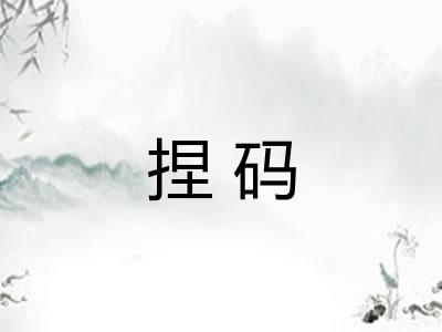 捏码