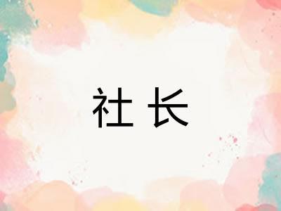 社长