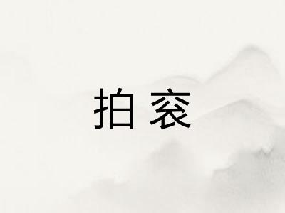 拍衮 拍衮