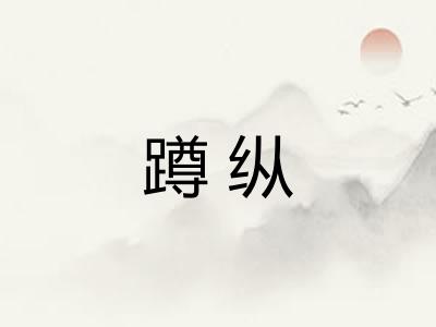 蹲纵 蹲纵