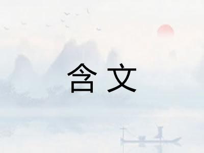 含文