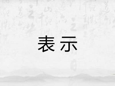 表示
