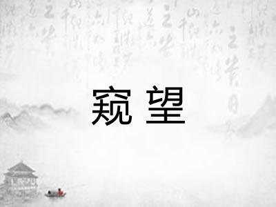 窥望