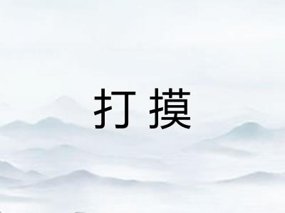 打摸