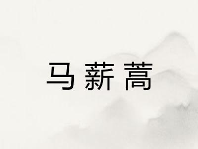 马薪蒿