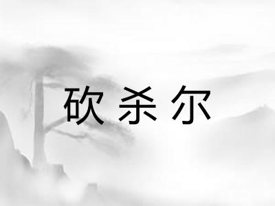 砍杀尔 砍杀尔