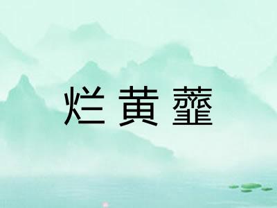 烂黄虀 烂黄虀
