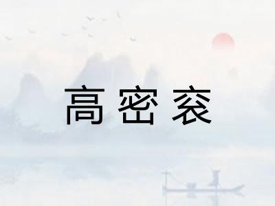 高密衮 高密衮