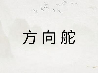 方向舵 方向舵