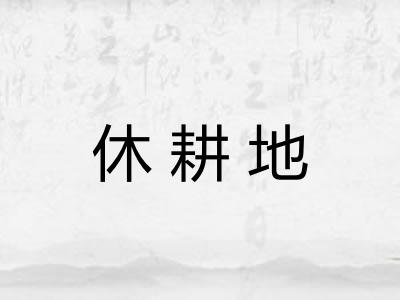 休耕地 休耕地