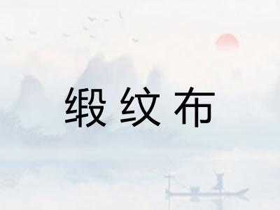 缎纹布 缎纹布
