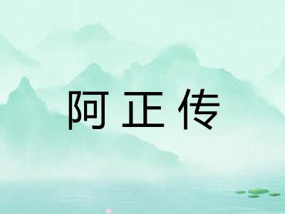阿正传
