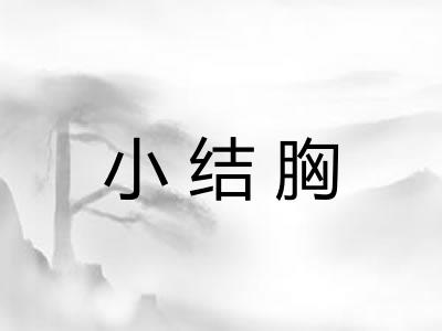 小结胸 小结胸