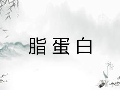 脂蛋白 脂蛋白