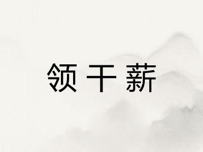 领干薪 领干薪