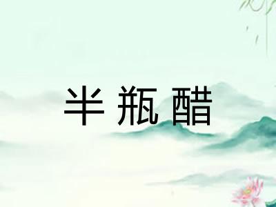 半瓶醋