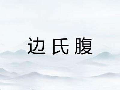 边氏腹