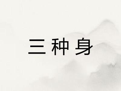 三种身
