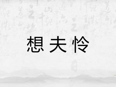 想夫怜