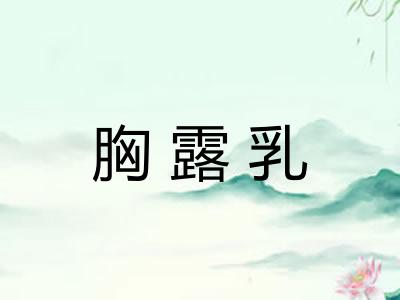 胸露乳 胸露乳