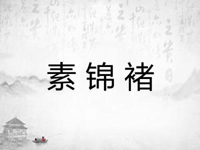 素锦褚