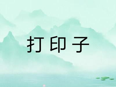 打印子