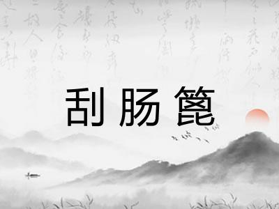 刮肠篦