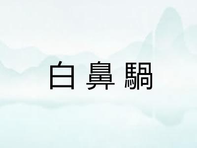 白鼻騧